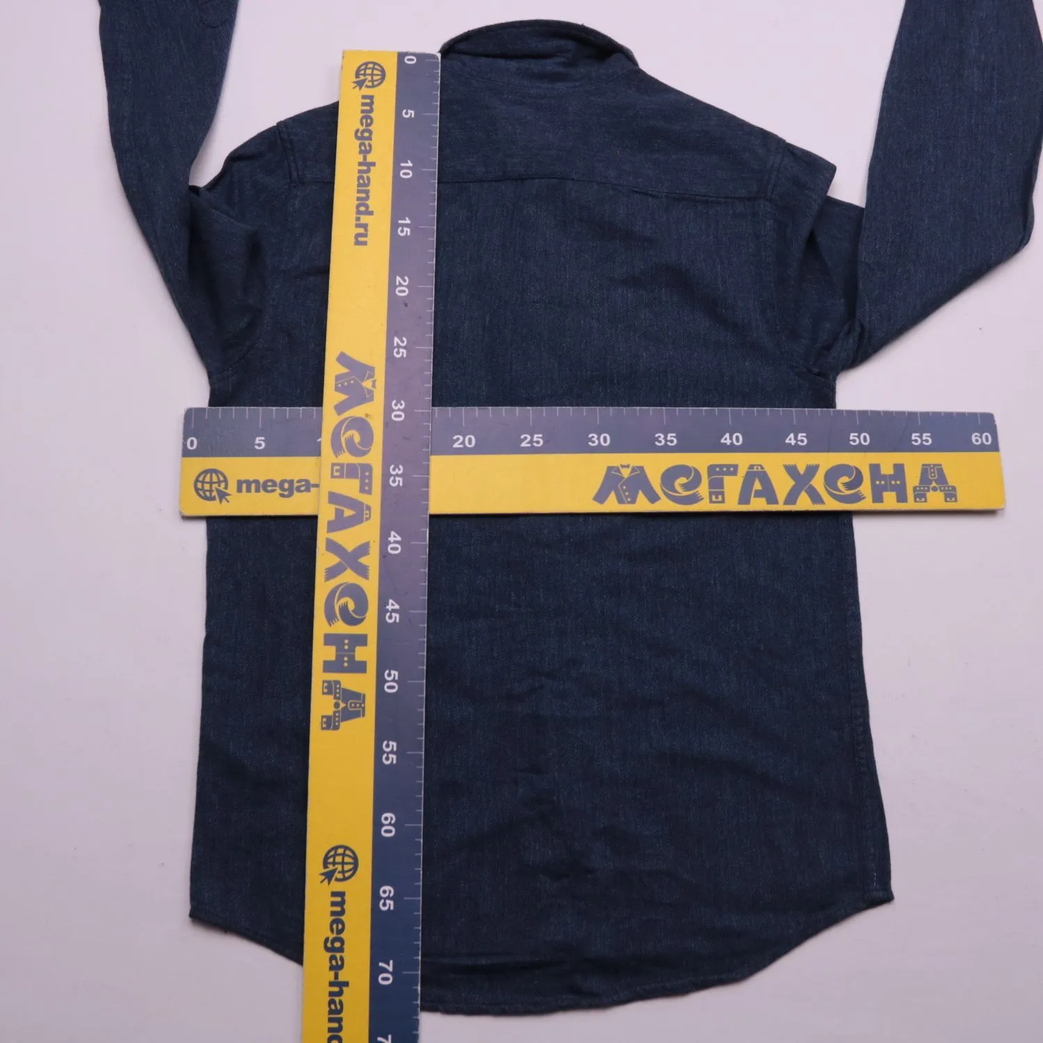 Тёмно-синяя рубашка Topman с нагрудным карманом, размер 46 (S)
