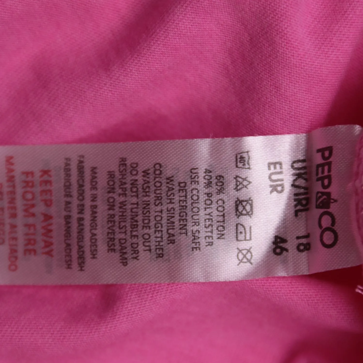 Розовая футболка Pep&Co с открытыми плечами, размер 52 (XL)
